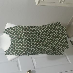 Cabi Snap Top in Green Flower Tile